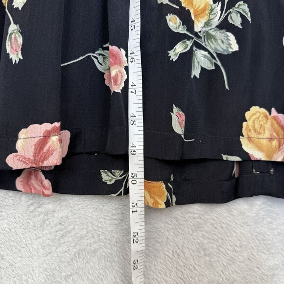Vtg Floral Tea Dress 12 Battenburg Lace Pearl Collar Cottage Grandma Modest Twee - Picture 13 of 14
